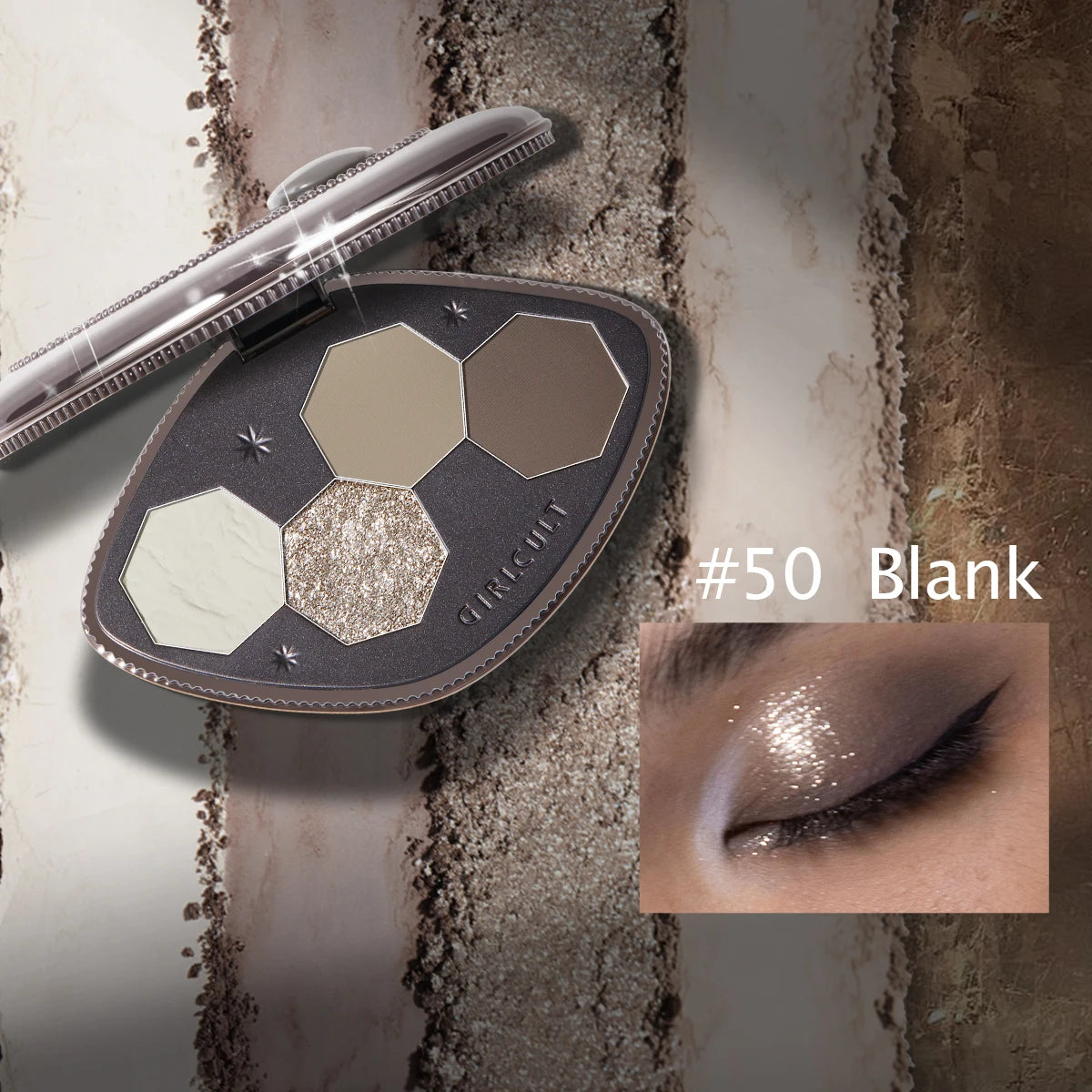 Girlcult Hallucination Eyeshadow Palette,Fine Milled Non-Fallout,Dimensional Blending,Soft-Focus Matte,Glamour,Luxury,Seasonal